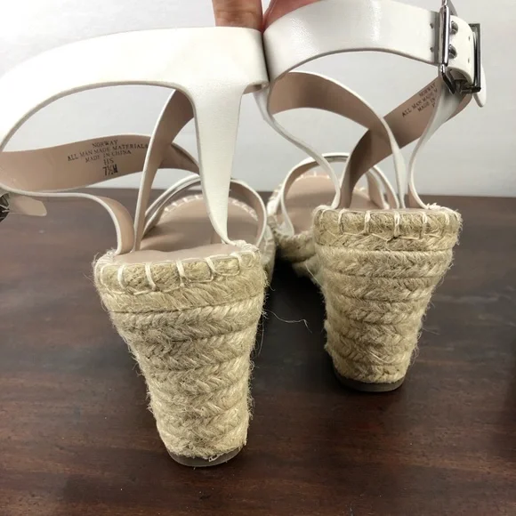 ✨EUC✨ white espadrille wedge sandal - Picture 4 of 10